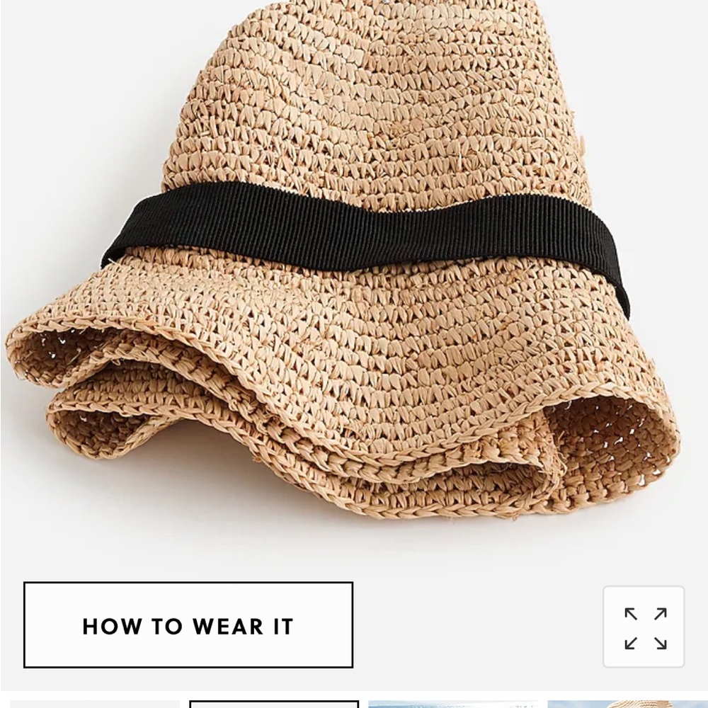 j crew sun hat